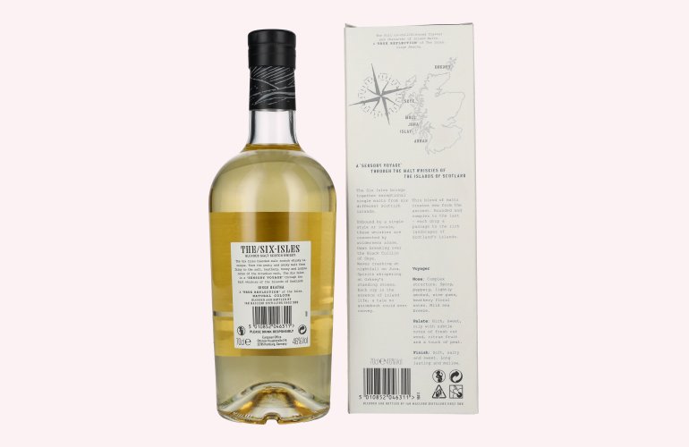 The Six Isles Blended Malt Scotch Whisky VOYAGER 46% Vol. 0,7l en boîte cadeau