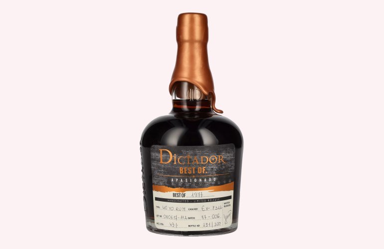 Dictador BEST OF 1977 APASIONADO Colombian Rum 40YO/070617/EX-P322 43% Vol. 0,7l