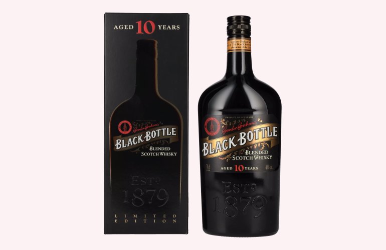 Black Bottle 10 Years Old Blended Scotch Whisky 40% Vol. 0,7l in Geschenkbox