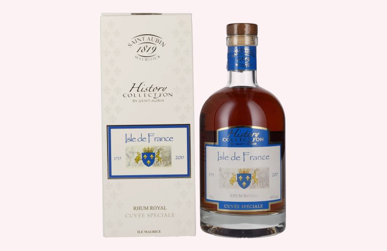 Saint Aubin Isle de France Cuvée Spéciale History Collection Rhum Royal 40% Vol. 0,7l in Giftbox