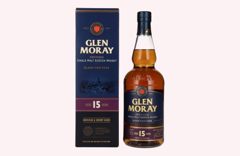 Glen Moray 15 Years Old Elgin Heritage 40% Vol. 0,7l in Giftbox