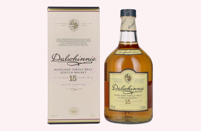 Dalwhinnie 15 Years Old Highland Single Malt Scotch Whisky 43% Vol. 1l in Geschenkbox