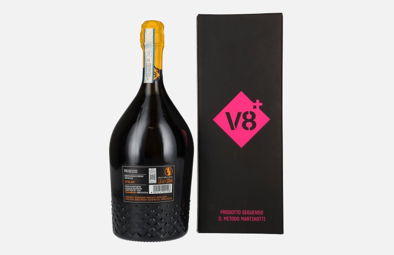 V8+ SANDRO Prosecco Extra Dry DOC 11% Vol. 1,5l in Giftbox