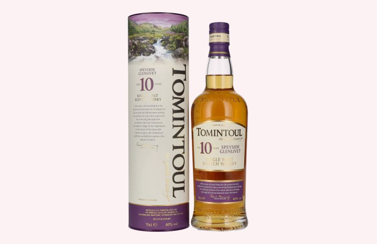 Tomintoul 10 Years Old Single Malt Scotch Whisky 40% Vol. 0,7l in Geschenkbox