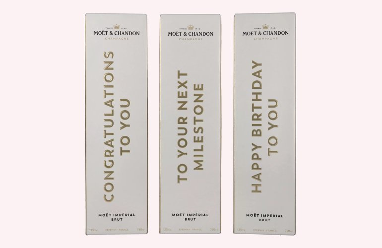 Moët & Chandon Champagne IMPÉRIAL Brut Milestones 12% Vol. 0,75l in Giftbox