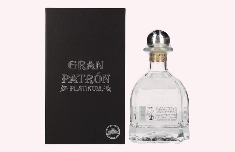 Gran Patrón Tequila PLATINUM Silver 100% de Agave 40% Vol. 0,7l in Geschenkbox