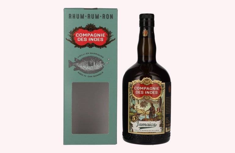 Compagnie des Indes Jamaica Rum 5 ans 43% Vol. 0,7l in Giftbox