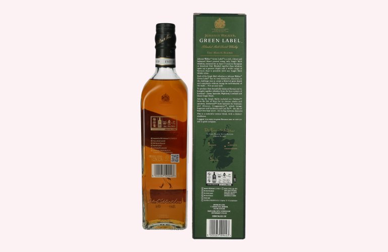 Johnnie Walker Green Label 15 Years Old 43% Vol. 0,7l in geschenkverpakking