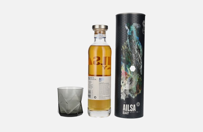 Ailsa Bay SWEET SMOKE Single Malt Scotch Whisky Release 1.2 48,9% Vol. 0,7l in Giftbox with glass