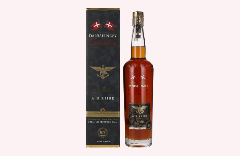 A.H. Riise Royal DANISH NAVY FROGMAN Conventus Ranae Superior Spirit Drink 60% Vol. 0,7l in Giftbox