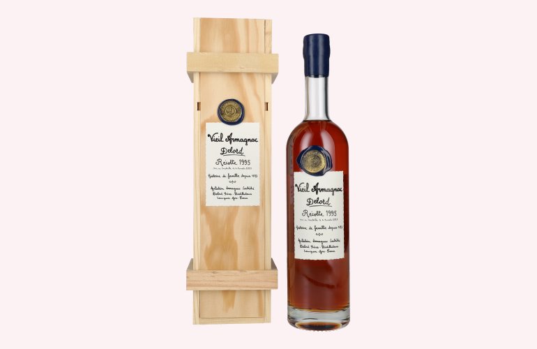 Vieil Armagnac Delord Vintage Récolte 1995 40% Vol. 0,7l in Holzkiste