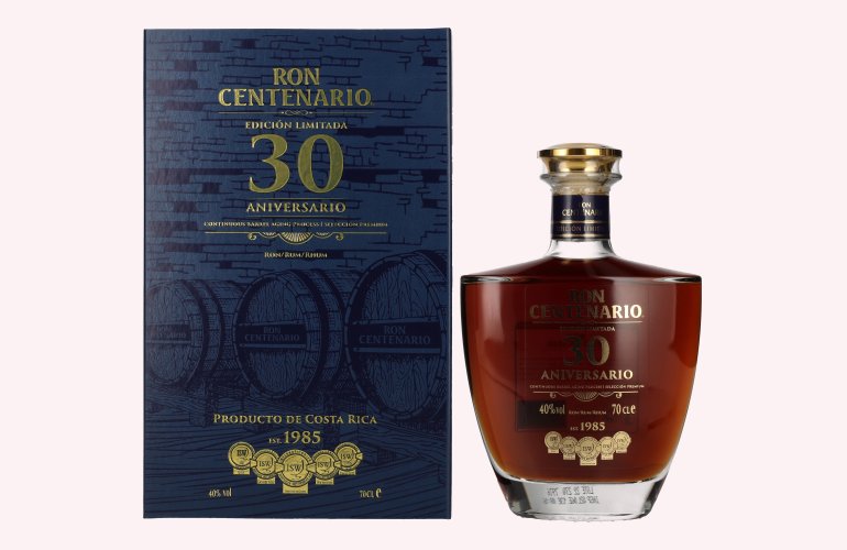 Ron Centenario EDICIÓN LIMITADA 30 Sistema Solera Rum 40% Vol. 0,7l in Geschenkbox