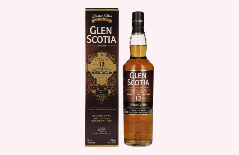 Glen Scotia 12 Years Old SEASONAL Release Single Malt Scotch Whisky 2022 53,3% Vol. 0,7l in Geschenkbox