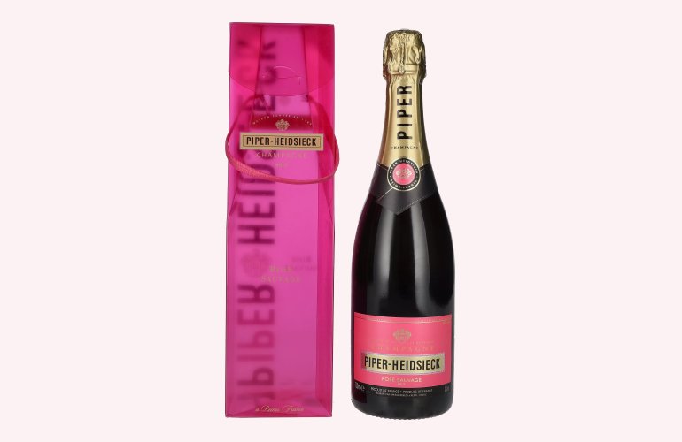 Piper-Heidsieck Champagne ROSÉ SAUVAGE Brut 12% Vol. 0,75l in Giftbox