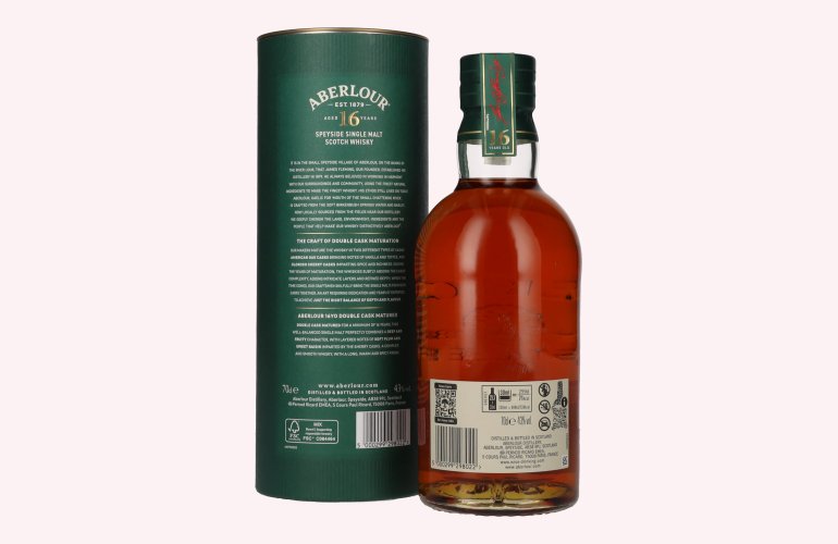 Aberlour 16 Years Old DOUBLE CASK MATURED 43% Vol. 0,7l in Geschenkbox