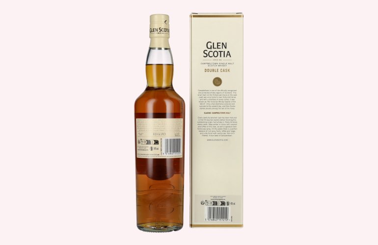 Glen Scotia DOUBLE CASK Single Malt Scotch Whisky 46% Vol. 0,7l in geschenkverpakking