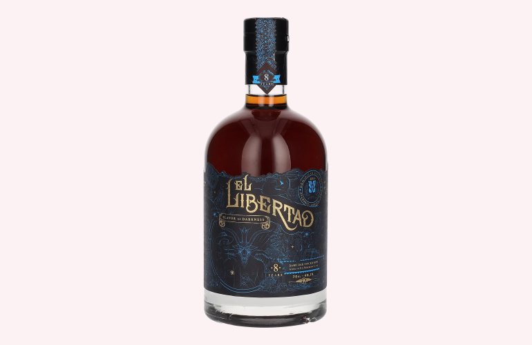 El Libertad 8 Years Old FLAVOR OF DARKNESS Dark Oak Spiced Rum Chapter III 48,1% Vol. 0,7l