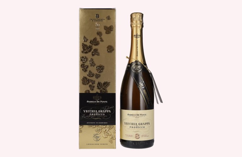 Andrea Da Ponte Vecchia Grappa di Prosecco 8 Annate 42% Vol. 0,7l in Geschenkbox