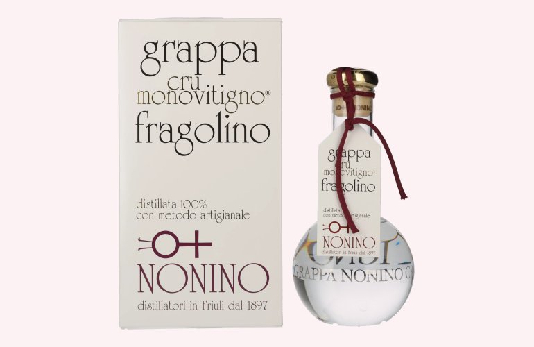 Nonino Grappa Cru Monovitigno Fragolino 45% Vol. 0,5l in Geschenkbox