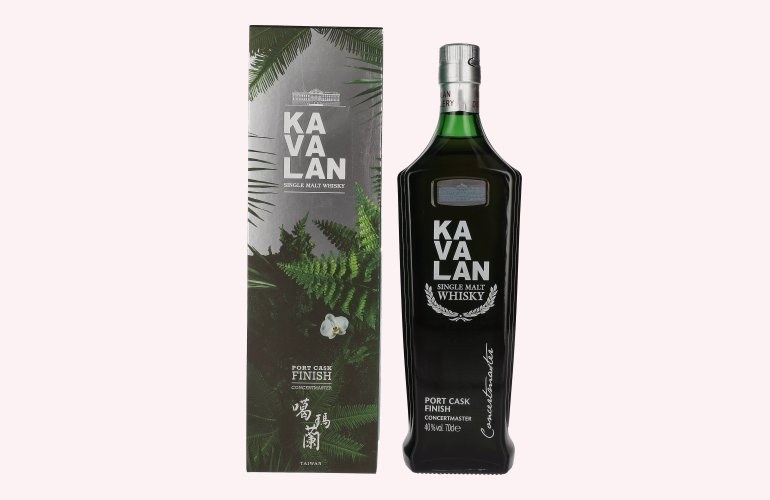Kavalan CONCERTMASTER Port Cask Finish Festif Edition Single Malt Whisky 40% Vol. 0,7l in geschenkverpakking