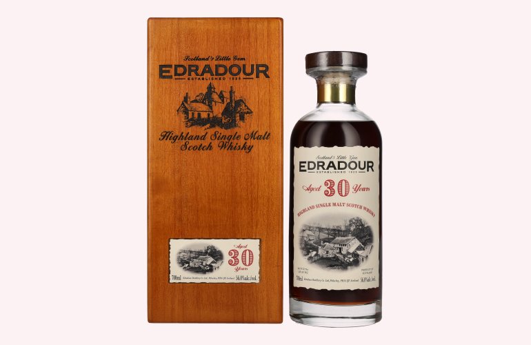 Edradour 30 Years Old Highland Single Malt Scotch Whisky 56% Vol. 0,7l in Holzkiste