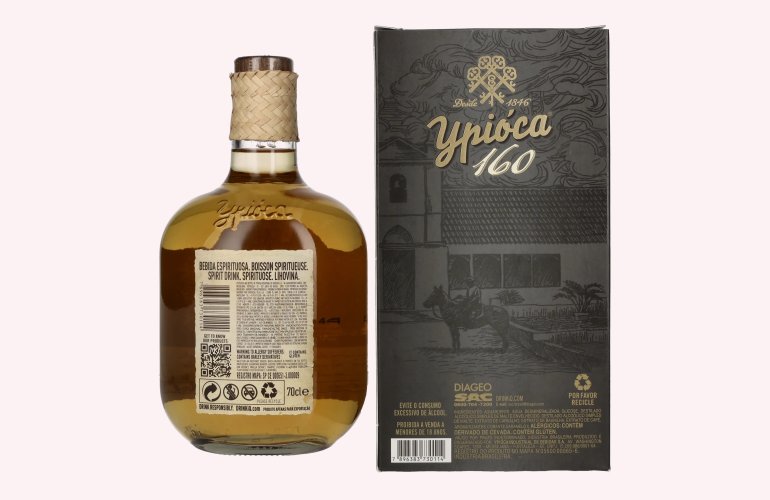 Ypióca 160 Aguardente Composta con Malte 39% Vol. 0,7l en boîte cadeau