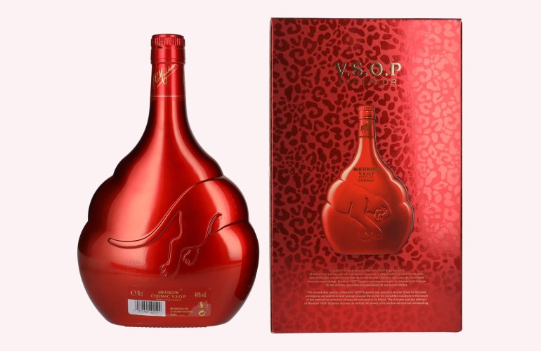 Meukow V.S.O.P Superior Cognac Red 40% Vol. 0,7l en boîte cadeau