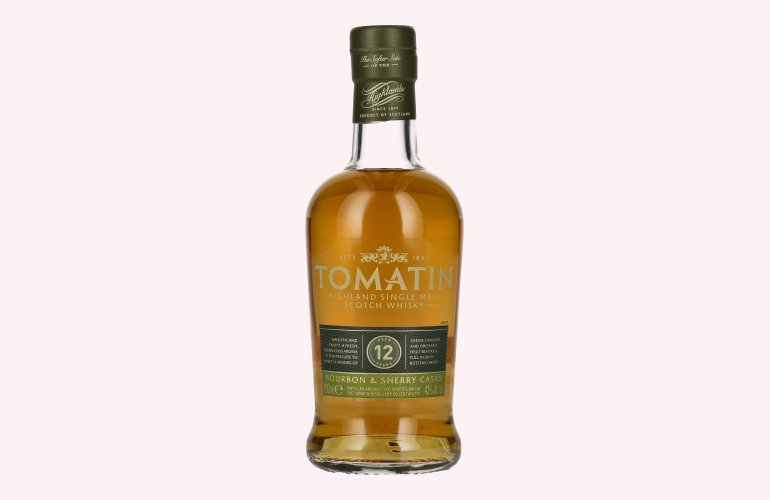 Tomatin 12 Years Old BOURBON & SHERRY CASKS 43% Vol. 0,2l