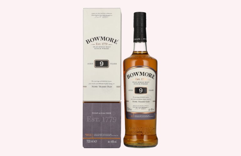 Bowmore 9 Years Old Islay Single Malt Scotch Whiskey 40% Vol. 0,7l in Geschenkbox