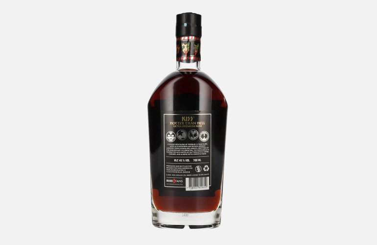 Kiss 14 Years Old Hotter than Hell Ultra Premium Rum 50th Anniversary Edition 45% Vol. 0,7l