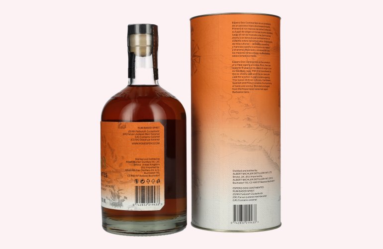 Ron Espero Dos Continentes Premium Caribbean Spirit 40% Vol. 0,7l in geschenkverpakking