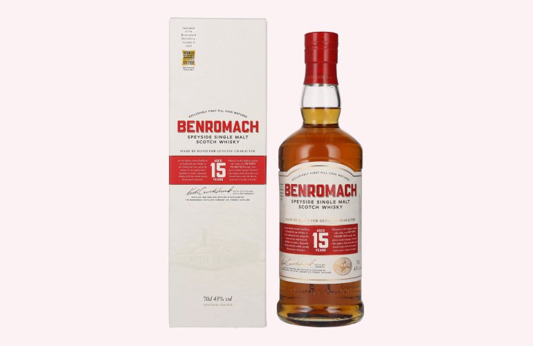 Benromach 15 Years Old Speyside Single Malt 43% Vol. 0,7l in Geschenkbox