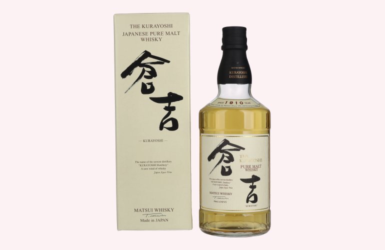 Matsui Whisky THE KURAYOSHI Pure Malt Whisky 43% Vol. 0,7l en boîte cadeau