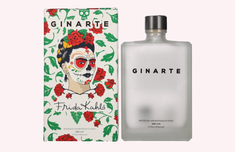 GINARTE Dry Gin Frida Kahlo Design 43,5% Vol. 0,7l in Geschenkbox