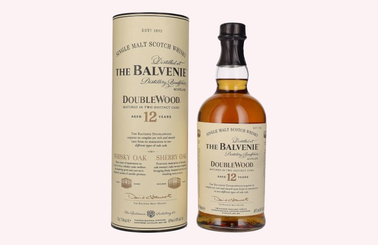 The Balvenie 12 Years Old Double Wood 40% Vol. 0,7l in Geschenkbox