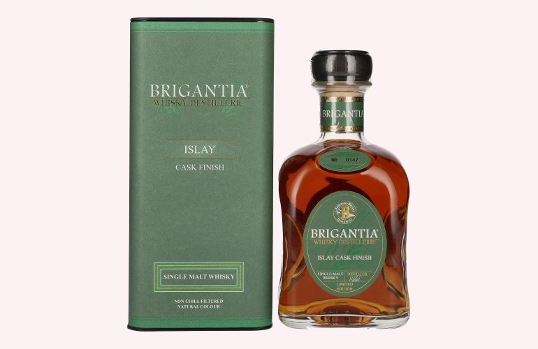 Steinhauser BRIGANTIA Single Malt Whisky ISLAY Cask Finish 46% Vol. 0,7l in Giftbox