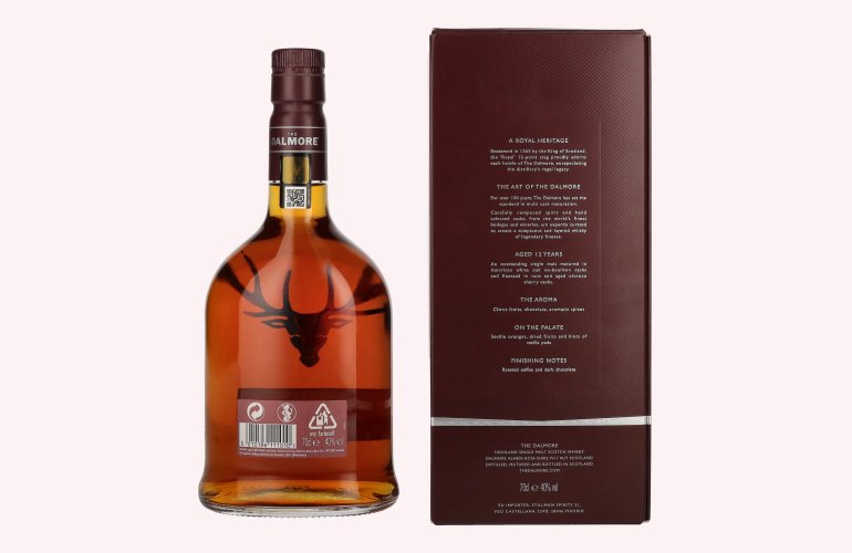 The Dalmore 12 Years Old Highland Single Malt Scotch Whisky 40% Vol. 0,7l in Geschenkbox