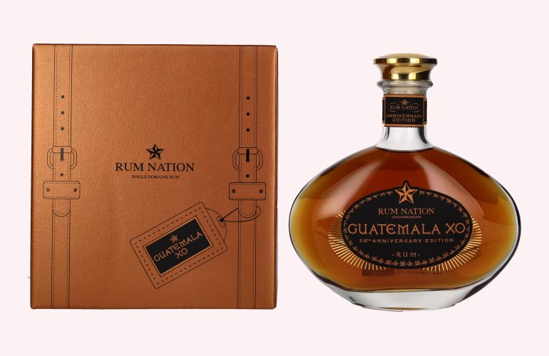 Rum Nation Guatemala XO 20th Anniversary Edition 40% Vol. 0,7l in Geschenkbox