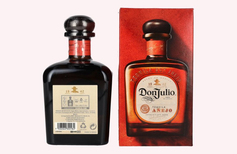 Don Julio Tequila Añejo 100% Agave 38% Vol. 0,7l in Geschenkbox