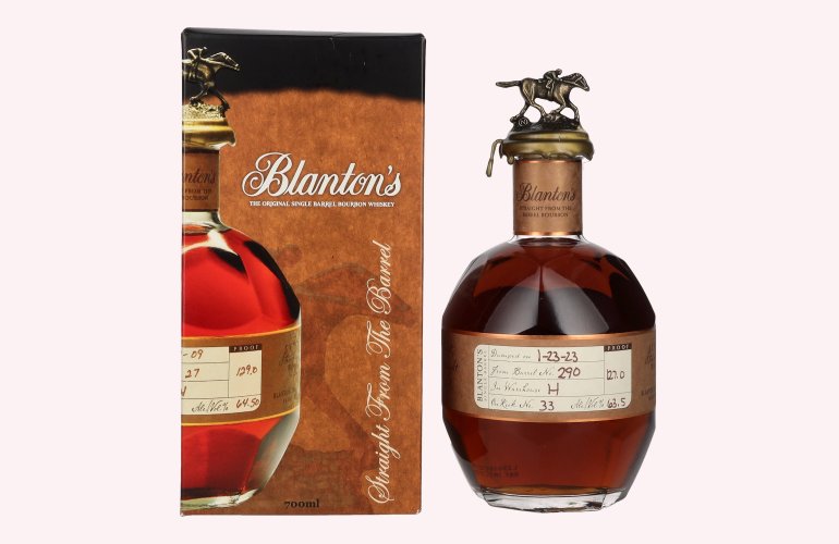 Blanton's STRAIGHT FROM THE BARREL BOURBON 63,5% Vol. 0,7l in Giftbox