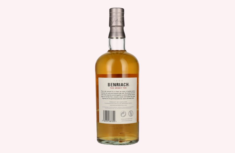 Benriach THE SMOKY TEN Three Cask Matured Speyside Single Malt 46% Vol. 0,7l