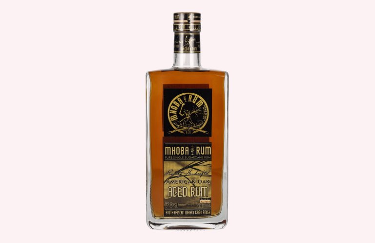 Mhoba Rum American Oak AGED Rum 43% Vol. 0,7l