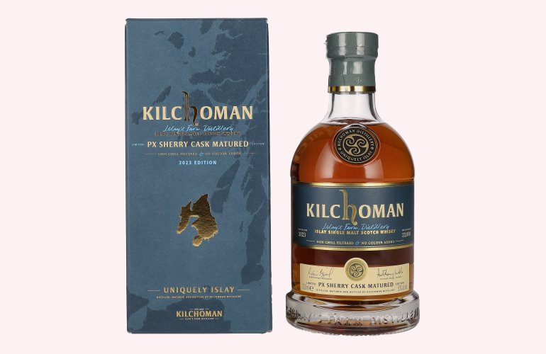 Kilchoman PX Sherry Cask Matured Islay Single Malt Scotch Whisky 2023 50% Vol. 0,7l in Giftbox