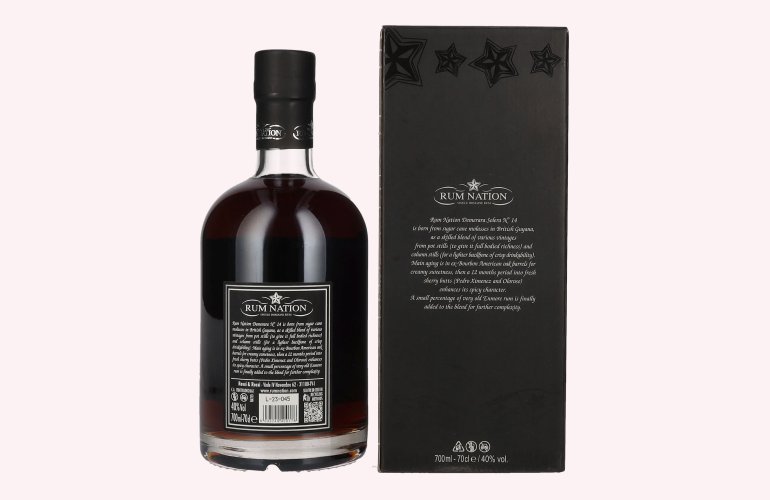 Rum Nation Demerara No. 14 Limited Edition 40% Vol. 0,7l in geschenkverpakking