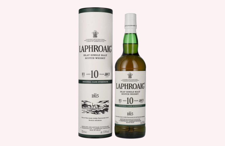 Laphroaig 10 Years Old Original Cask Strength Batch 13 57,9% Vol. 0,7l in Giftbox