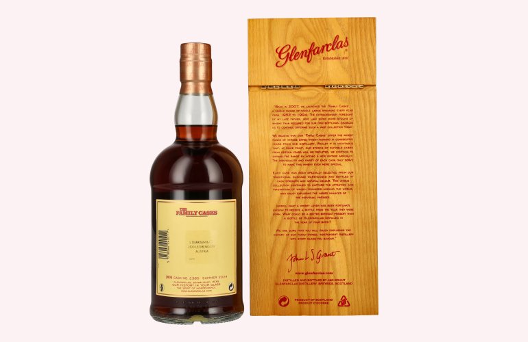 Glenfarclas THE FAMILY CASKS Single Cask SUMMER 2024 Sherry Butt #2385 2004 58,8% Vol. 0,7l in Holzkiste