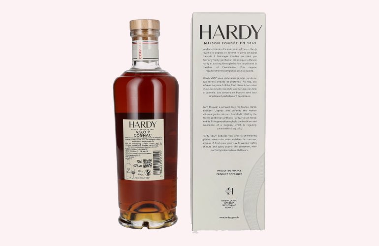 Hardy V.S.O.P Fine Champagne Cognac 40% Vol. 0,7l in Geschenkbox