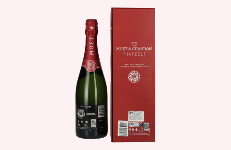 Moët & Chandon Champagne IMPÉRIAL Brut Pharrell Williams Red Edition 12,5% Vol. 0,75l in geschenkverpakking