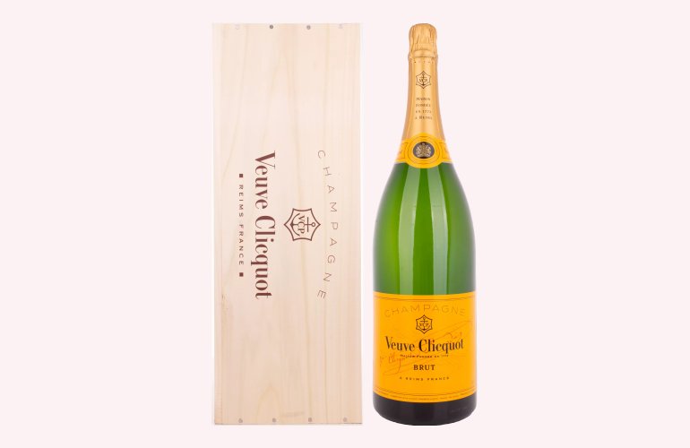 Veuve Clicquot Champagne Brut Yellow Label 12% Vol. 3l in Holzkiste