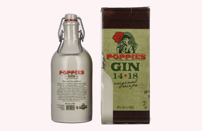 Poppies Gin 40% Vol. 0,5l in geschenkverpakking